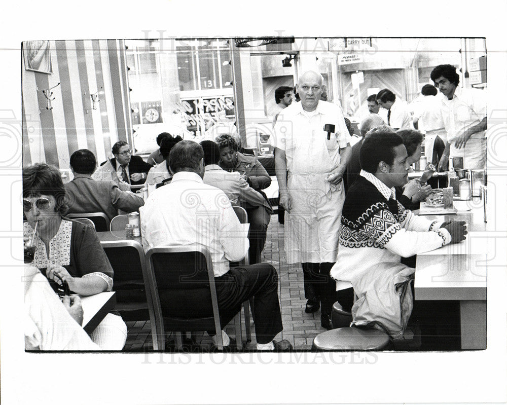 1977 Press Photo Coney Island, Restaurent - Historic Images