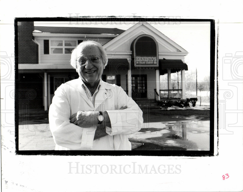 1980 Press Photo Ernesto&#39;s chef Ernie DeMichele - Historic Images