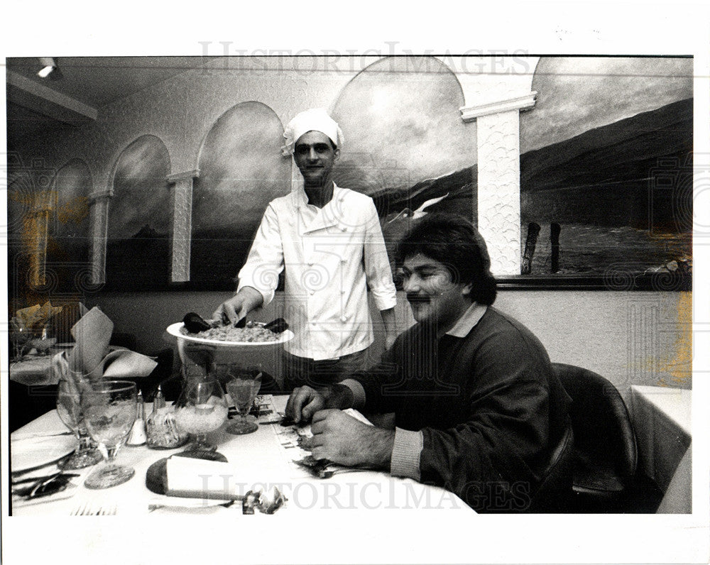 1990 Press Photo Il Gabbiano restaurant Ciraseno - Historic Images