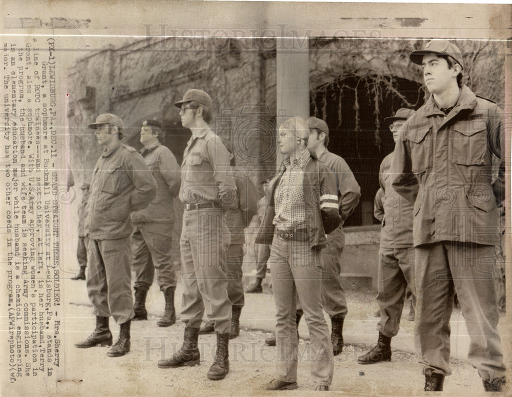 1973 Press Photo Reserve officers training corp ROTC - Historic Images