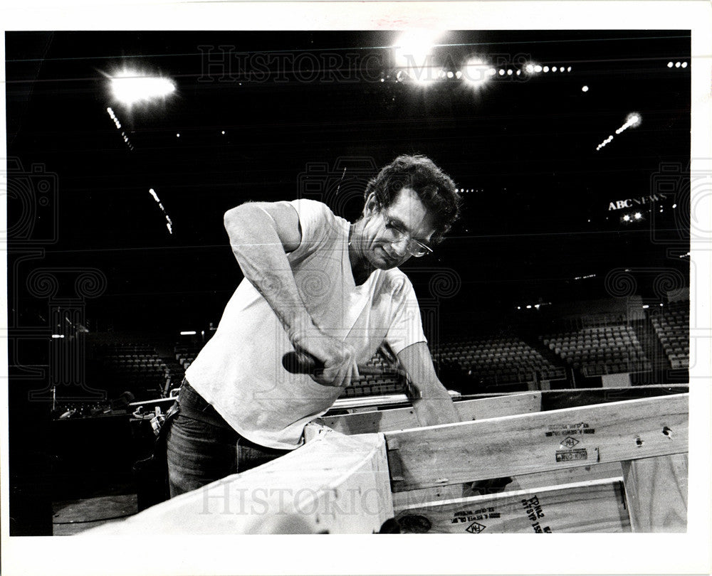 1980 Press Photo Republican National Convention - Historic Images