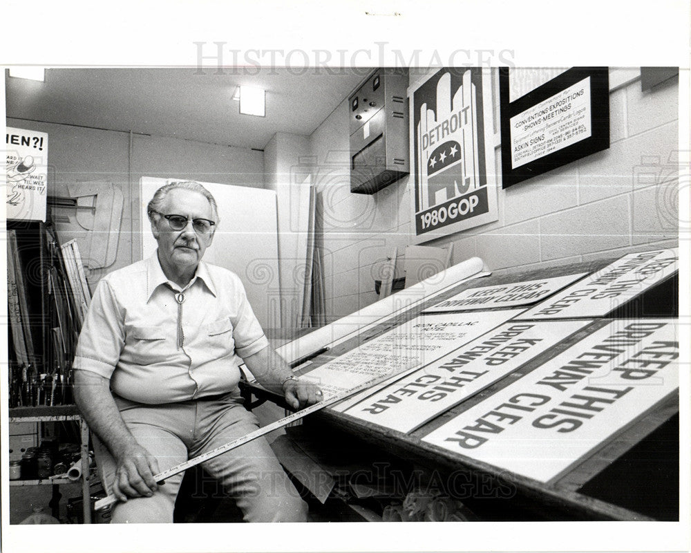 1980 Press Photo Republican National Convention USA - Historic Images