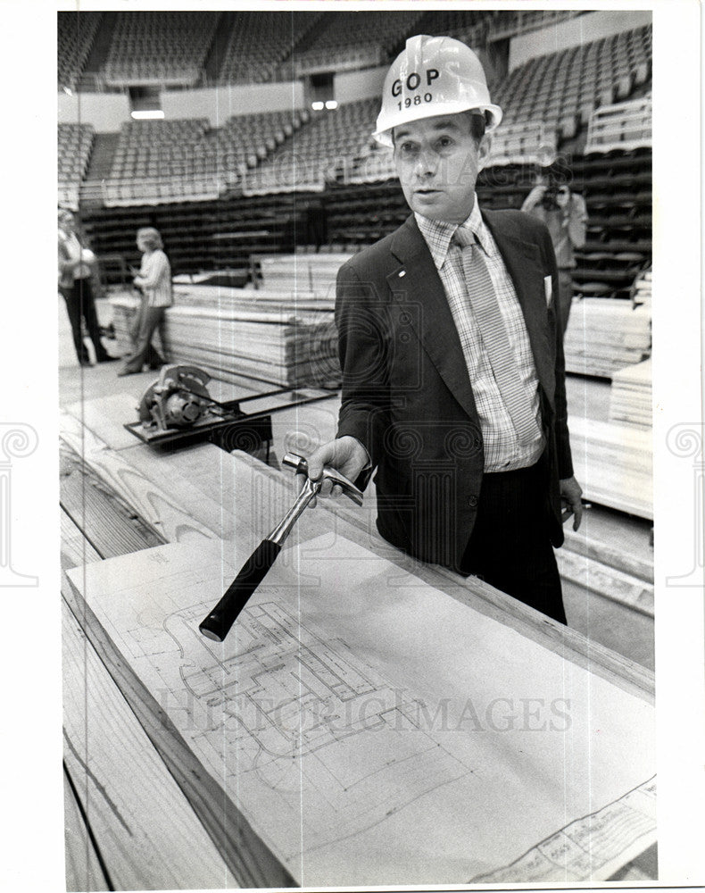 1980 Press Photo Republican National convention 1980 - Historic Images