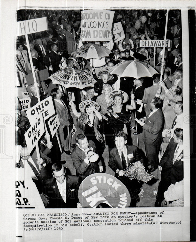 Press Photo Thomas E. Dewey GOP Ovation New York - Historic Images