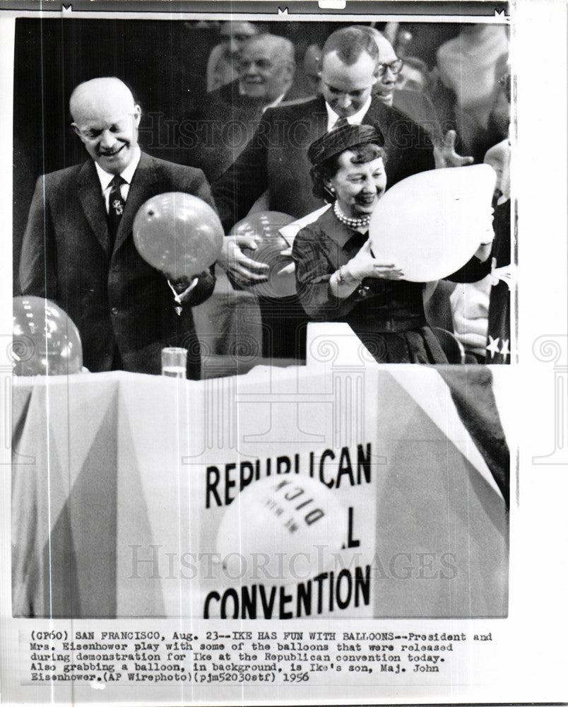 1956 Press Photo Republican National Convention USA - Historic Images