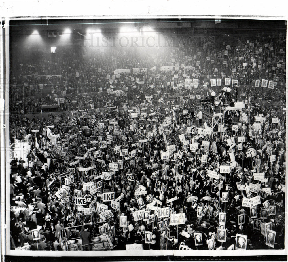 1956 Press Photo Republican National Convention USA - Historic Images