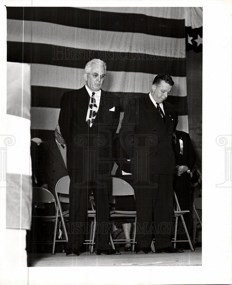 1952 Press Photo Sen. Homer Ferguson Gov.Wilber Brucker - Historic Images