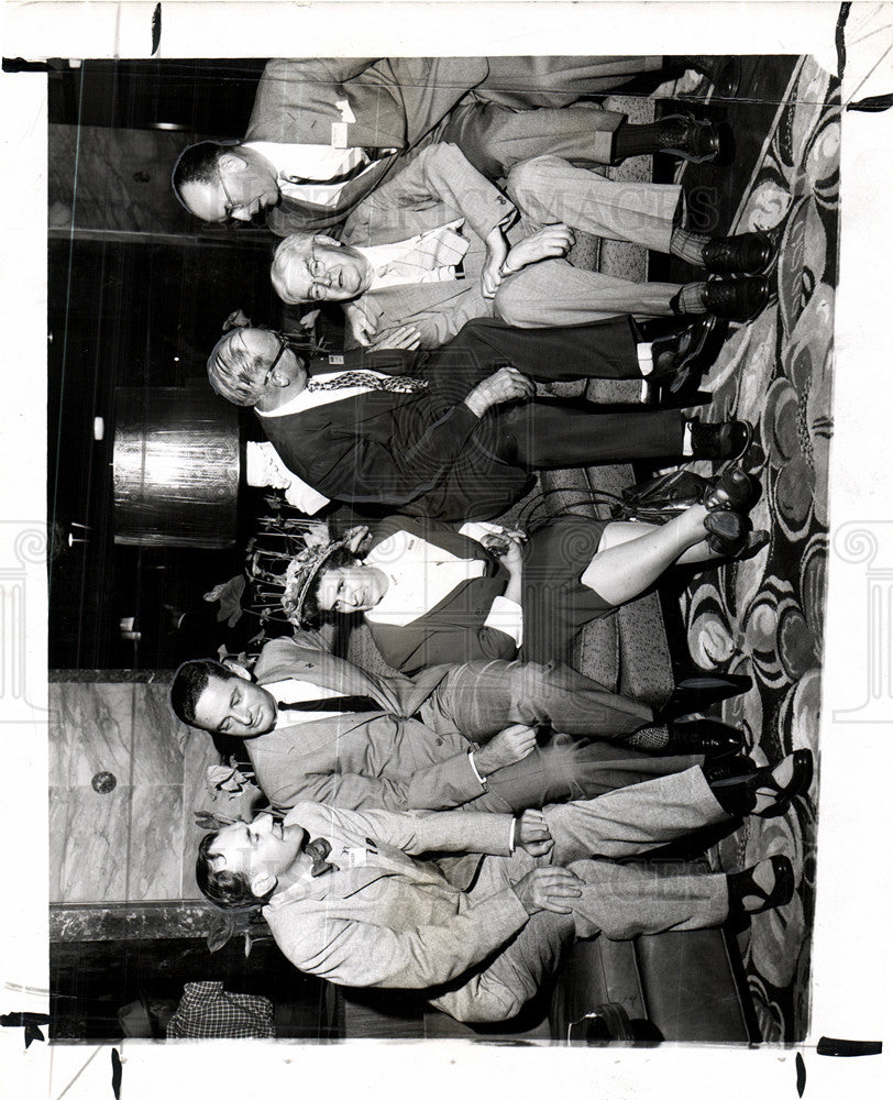 1952 Press Photo Ike or Taft Michigan delegation - Historic Images