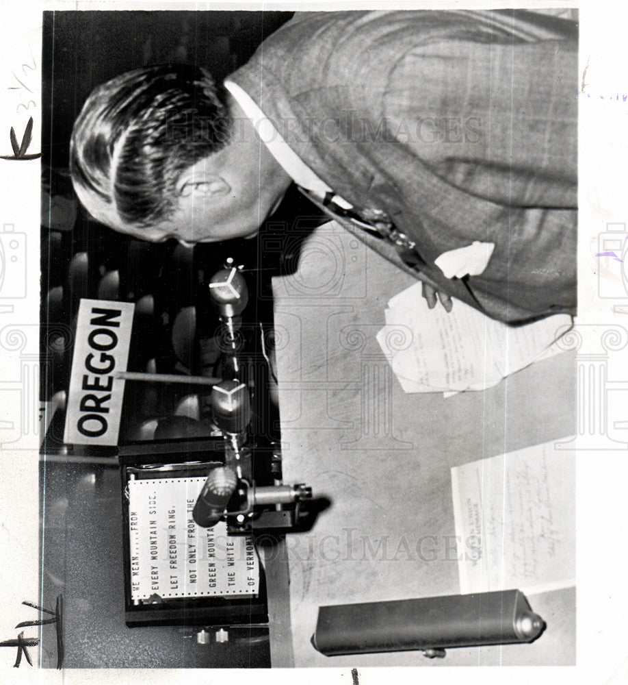 1952 Press Photo Teleprompter Republican Convention - Historic Images