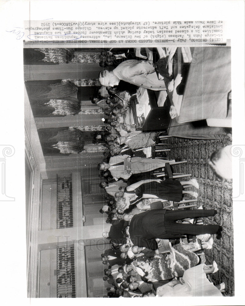 1952 Press Photo John E Jackson GOP National Committee - Historic Images