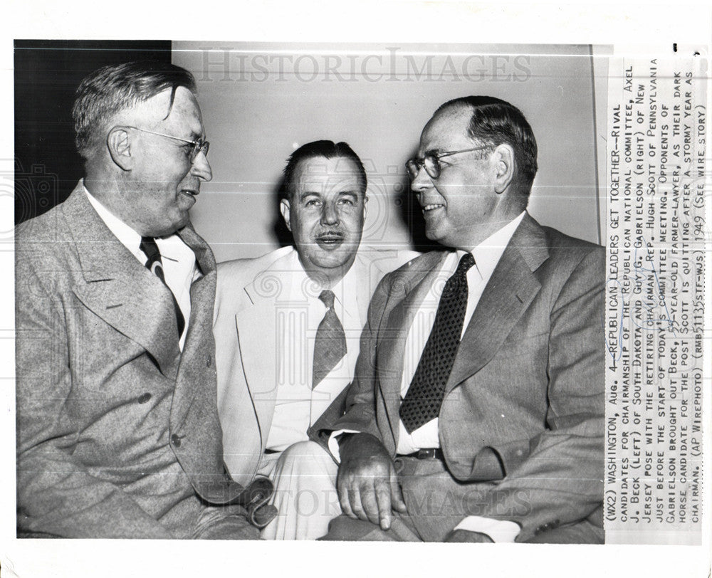 1949, Republican Leaders Get Together - Historic Images