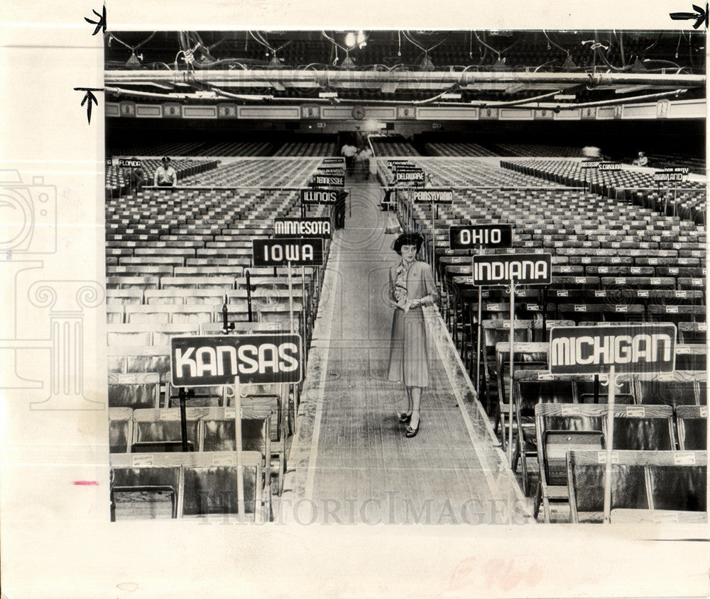 Press Photo Republican Convention Michigan - Historic Images