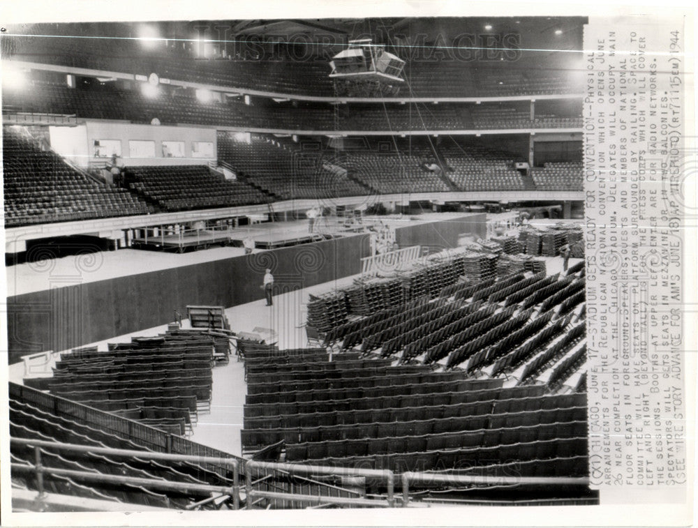 1940 Press Photo Chicago Stadium republic convention - Historic Images