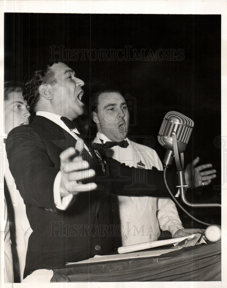 1940 Press Photo democratic convention Harry Richman - Historic Images