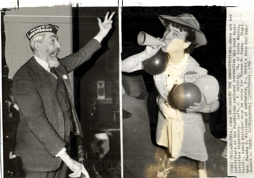 1940 Press Photo Harnley Fannie Williams GOP convention - Historic Images