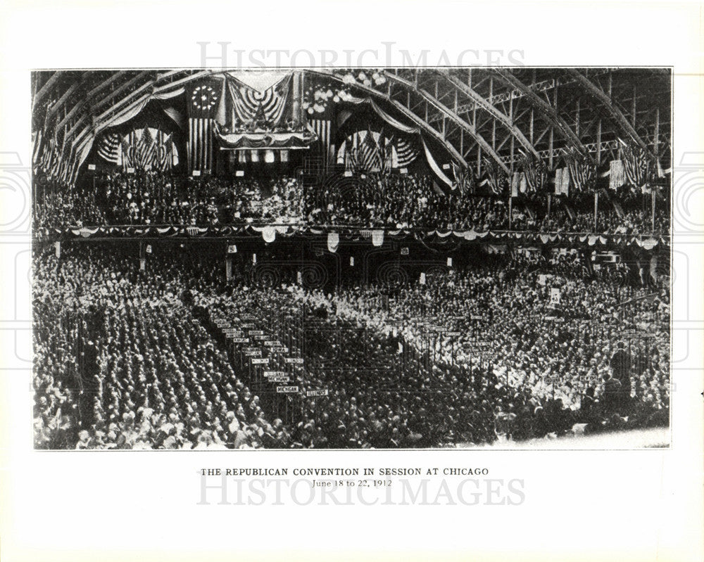 1980 Press Photo Republican Convention in Chicago - Historic Images