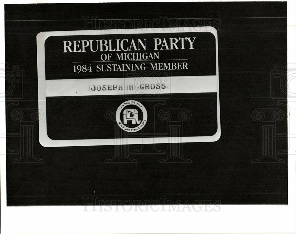 1984 Press Photo Republican Party of Michigan - Historic Images