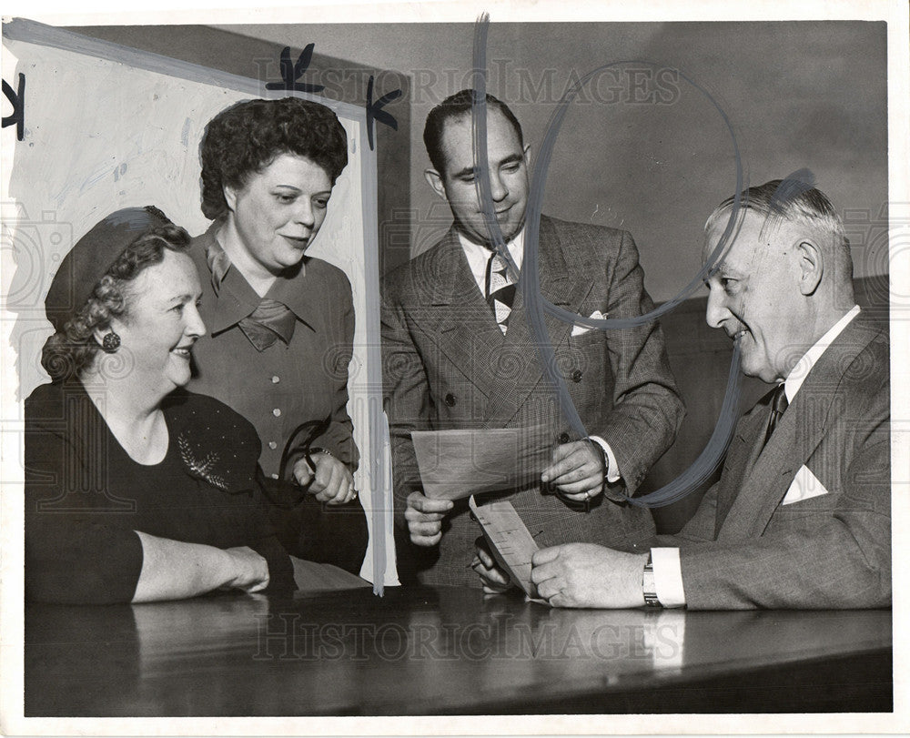 1950 Press Photo Jurors Threats Convicted Quiz Bandit - Historic Images