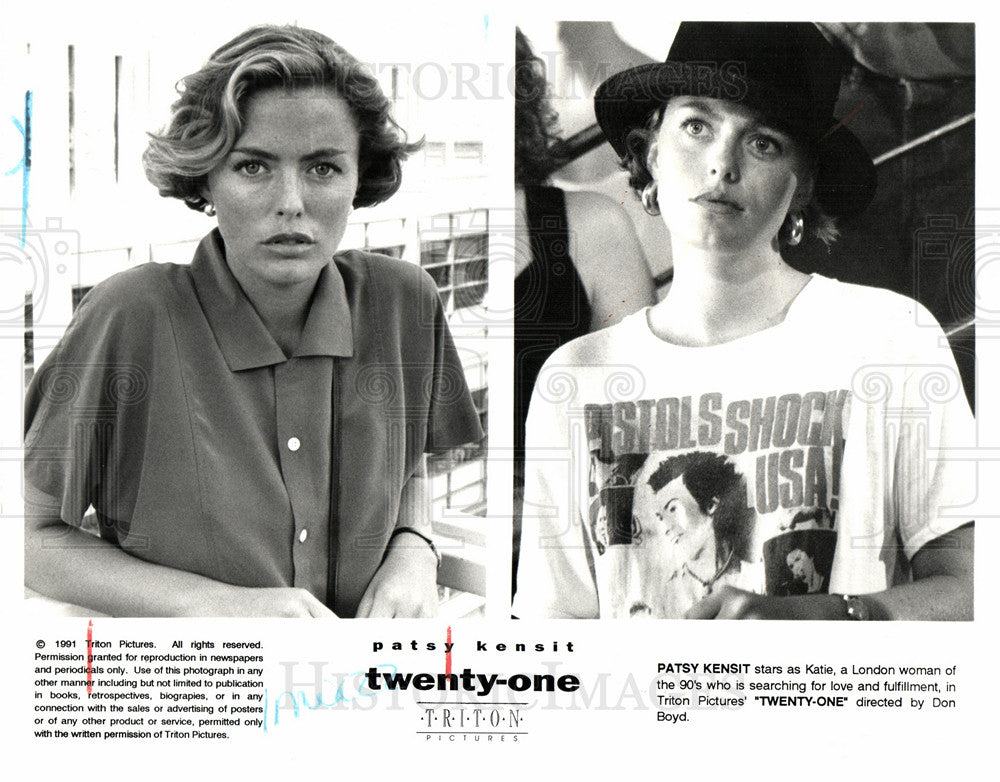 1991 Press Photo Patsy Kensit English actress. - Historic Images