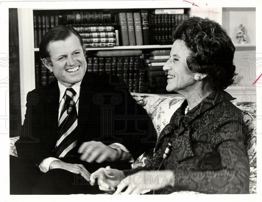 1973 Press Photo Mrs.Joseph Kennedy Edward Kennedy ABC - Historic Images