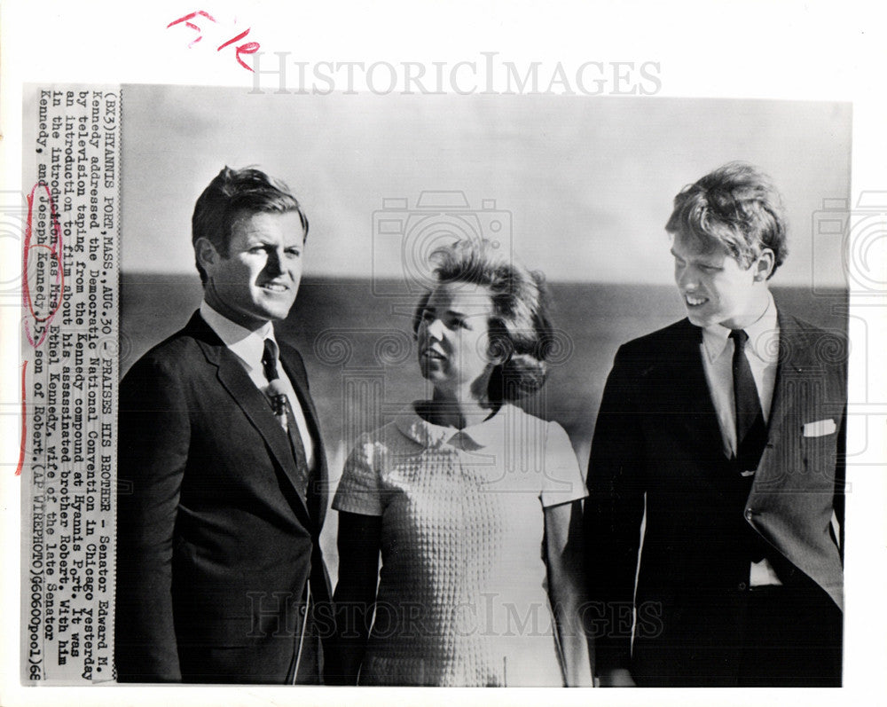 1968 Press Photo Joseph Patrick Kennedy businessman - Historic Images