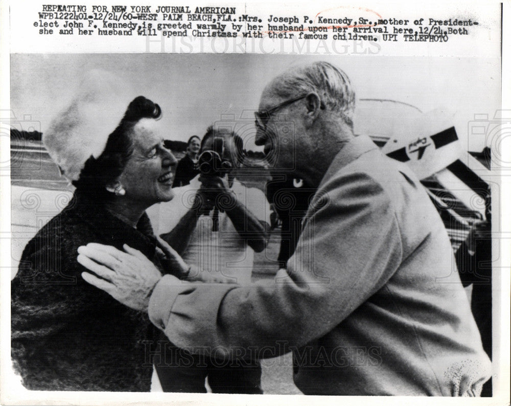 1960 Press Photo Rose Kennedy Mother Democratic Boston - Historic Images