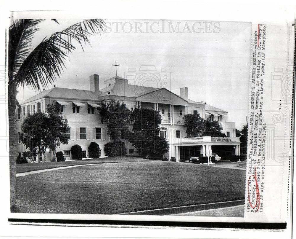 1961 Press Photo Joseph P. Kennedy - Historic Images