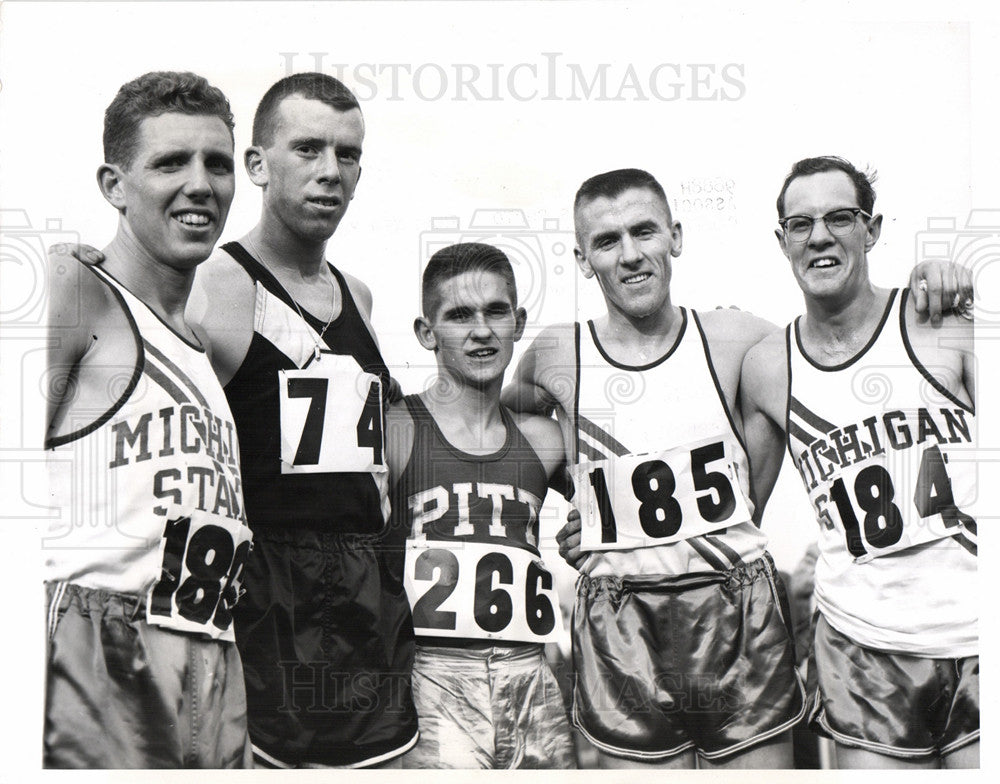 1956 Press Photo Henry H. Kennedy cross country run - Historic Images