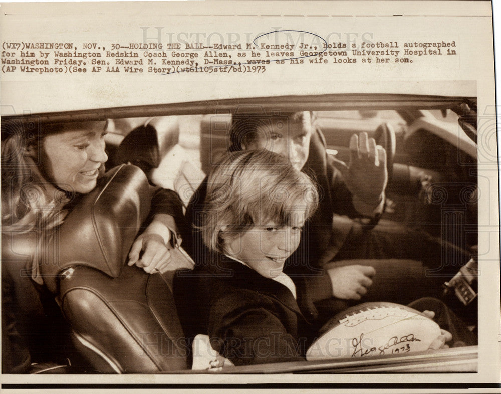 1973 Press Photo Edward M. Kennedy Senator - Historic Images