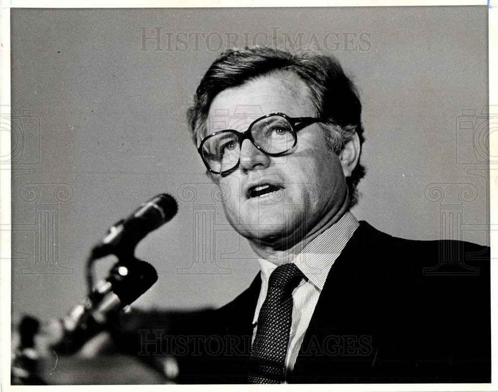 1980 Press Photo Edward Kennedy presidential candidate - Historic Images