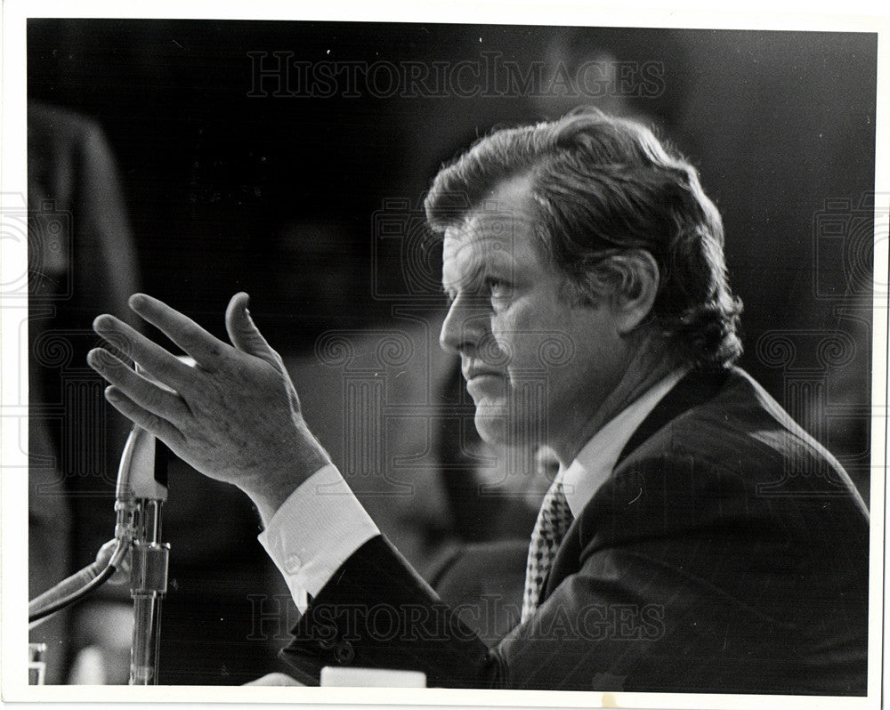 Press Photo Ted Kennedy Senator Democratic Party - Historic Images