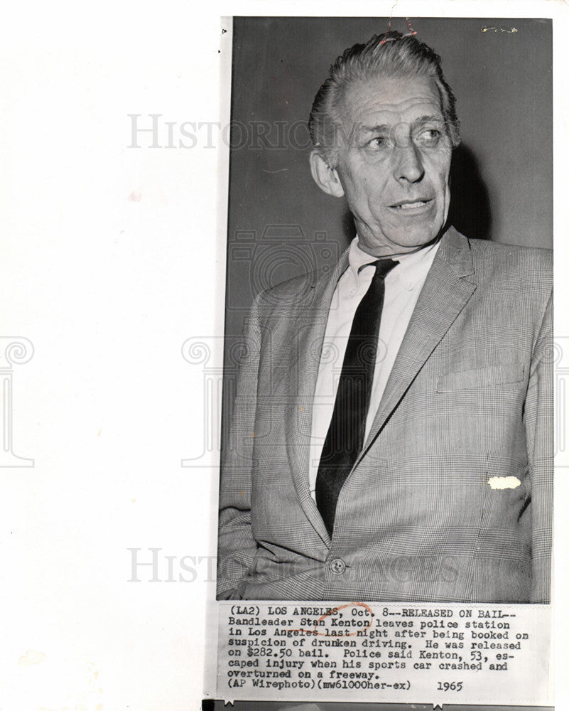 1965 Press Photo Stan Kenton pianist composer American - Historic Images