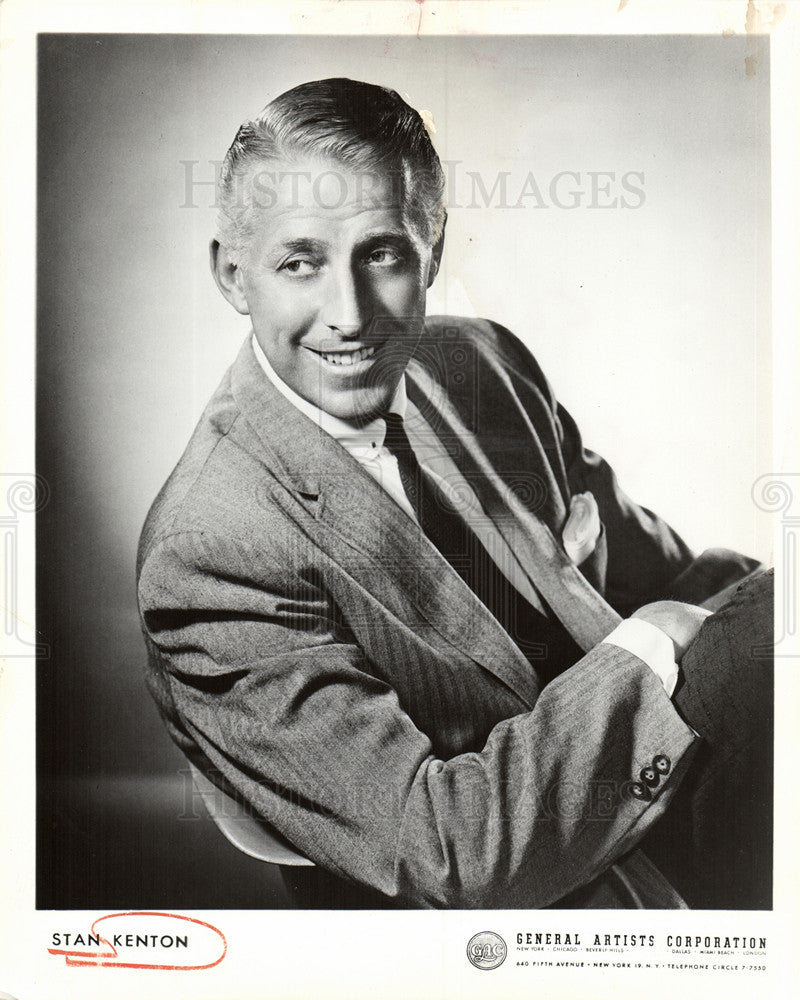 1960 Press Photo Stan Kenton  Pianist - Historic Images