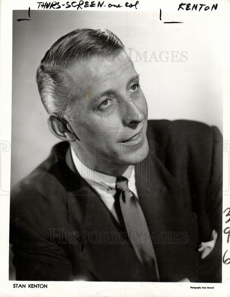 1953 Press Photo Stan Kenton pianist composer arranger - Historic Images