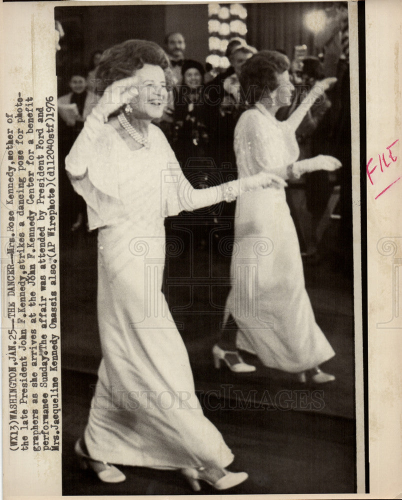 1976 Press Photo Rose Kennedy Democratic USA - Historic Images