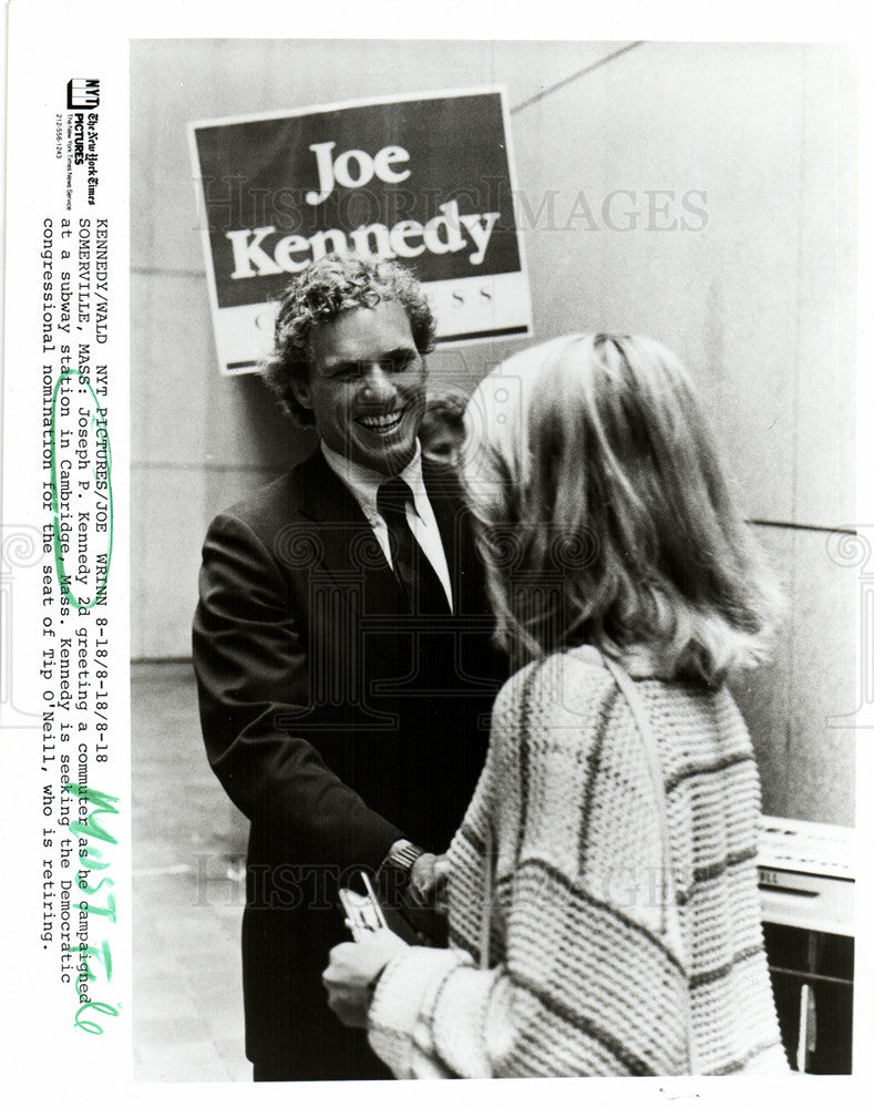 1986 Press Photo Joseph P Kennedy - Historic Images