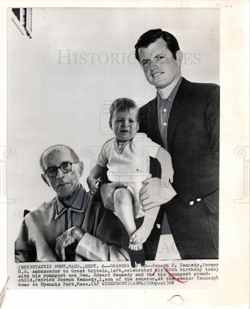 1968 Press Photo Joseph P Kennedy birthday - Historic Images