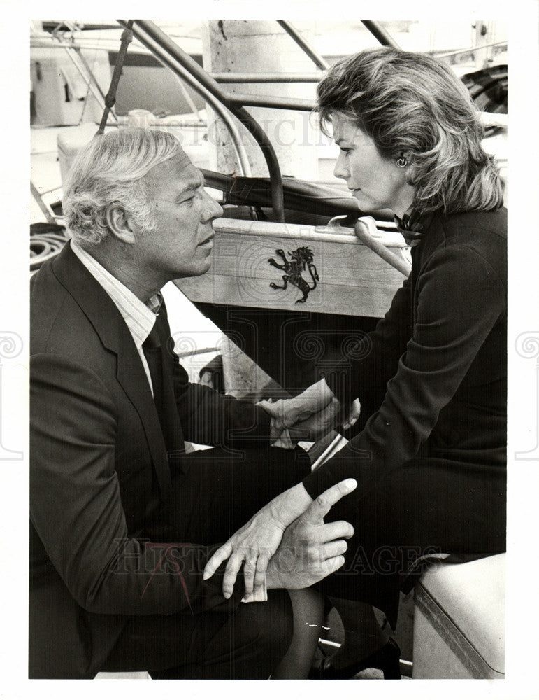 1973 Press Photo GEORGE KENNEDY with VERA MILES - Historic Images