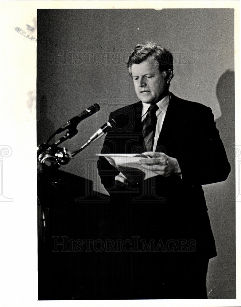 1980 Press Photo Edward Kennedy Democratic - Historic Images