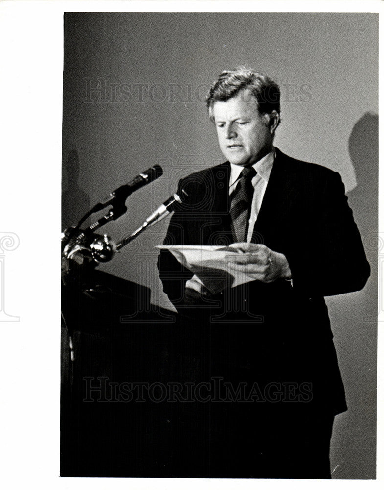 1980 Press Photo Ted Kennedy Democratic - Historic Images