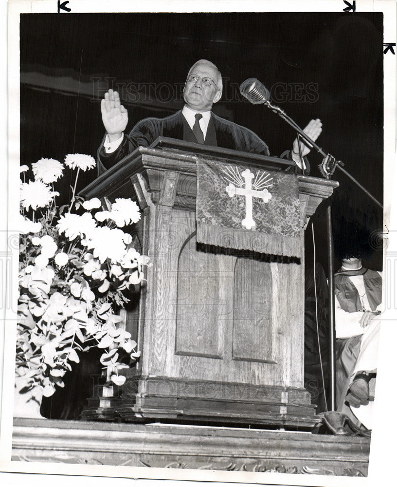 1952 Press Photo E. (Eli) Stanley Jones theologian - Historic Images