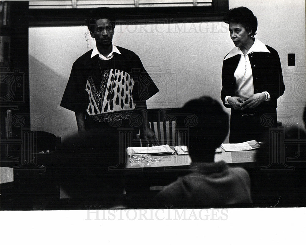 1970 Press Photo Clara Jones Detroit Public Library - Historic Images