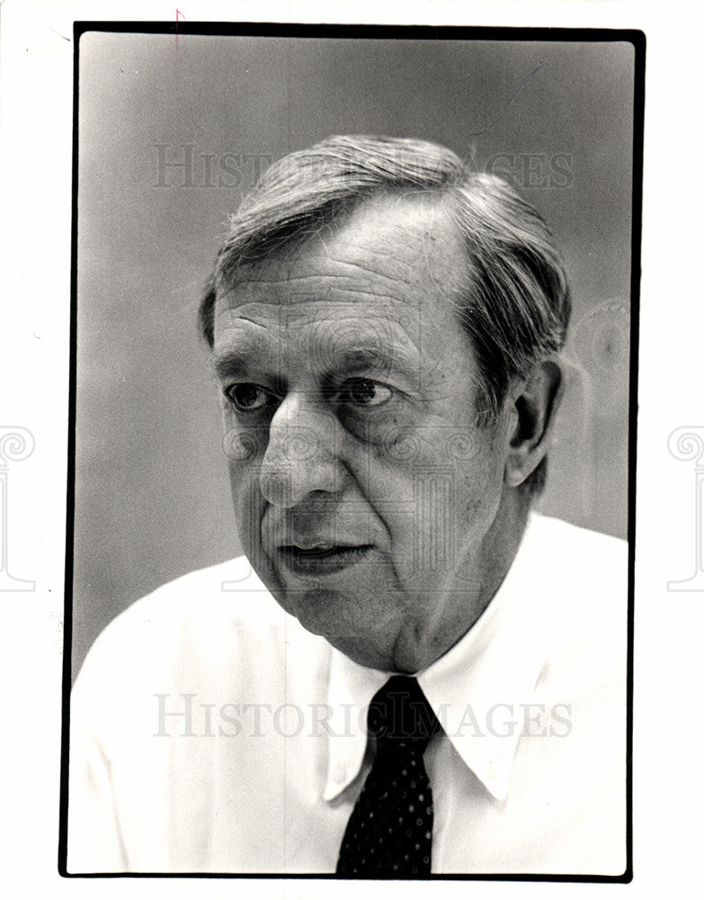 1984 Press Photo Wesley Johnson president - Historic Images