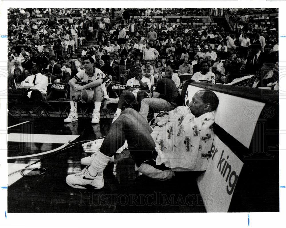 1991 Press Photo Vinnie Johnson BasketBall Player - Historic Images