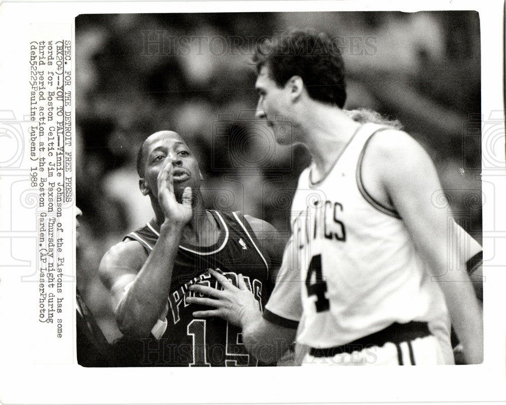 1991 Press Photo Vinnie Johnson Jim Paxson - Historic Images