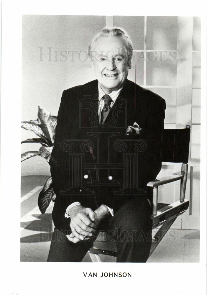 1987 Press Photo Van Johnson Americantelevision actor. - Historic Images