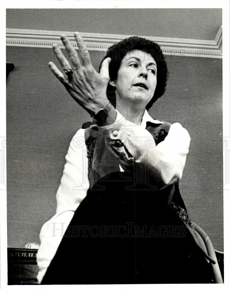 1984 Press Photo Sonia Johnson presidential candidate - Historic Images