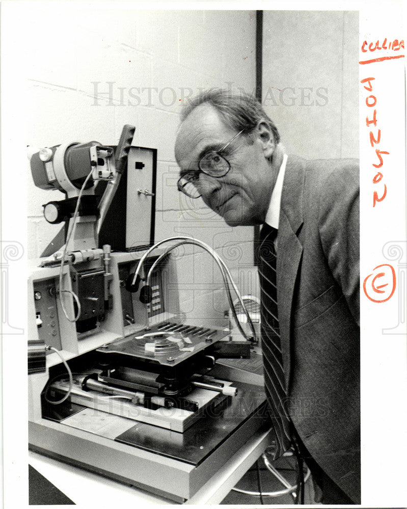 1986 Press Photo Robert Johnson  President - Historic Images