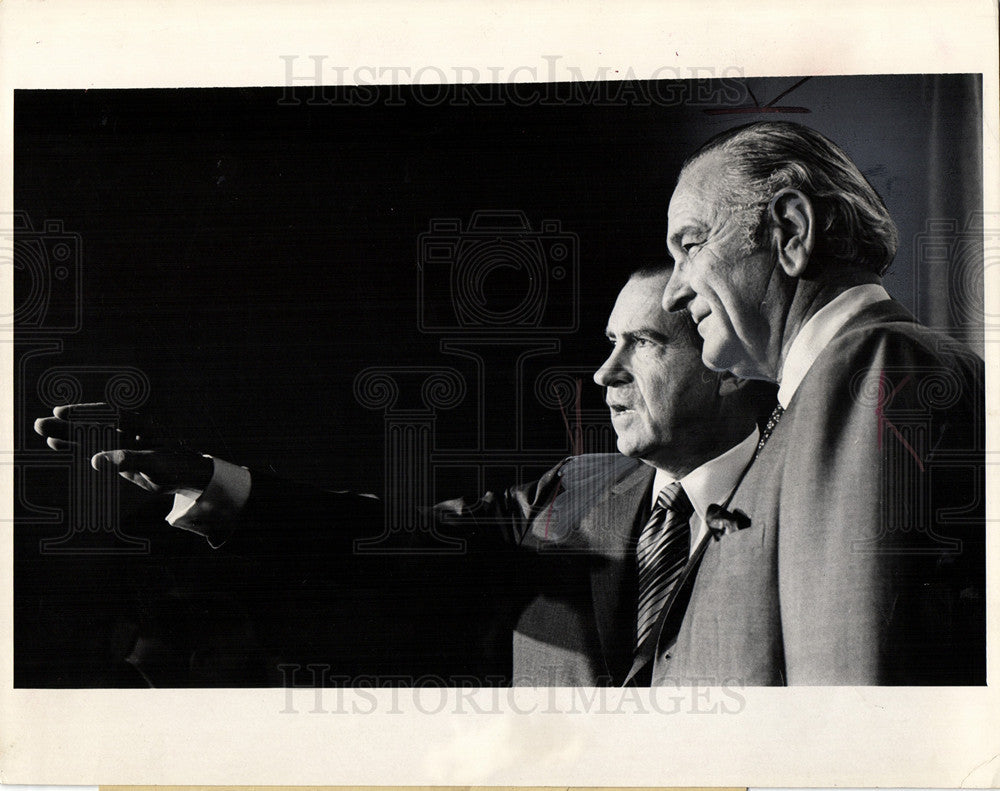 1970 Press Photo Lyndon B.Johnson President USA - Historic Images