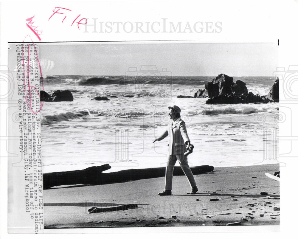 1962 Press Photo Mrs.Lyndon B. Johnson - Historic Images